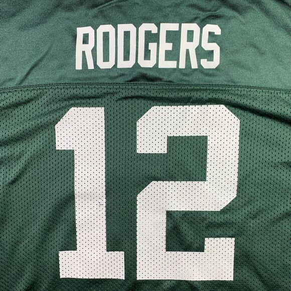 Green Bay Packers Jersey Youth Extra Large Reebok Aaron Rodgers #12 NFL Football - Picture 10 of 13